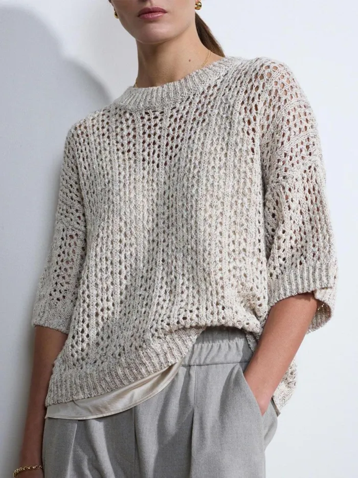 The Sila Pullover Larch Combo Women Brochu Walker Tops