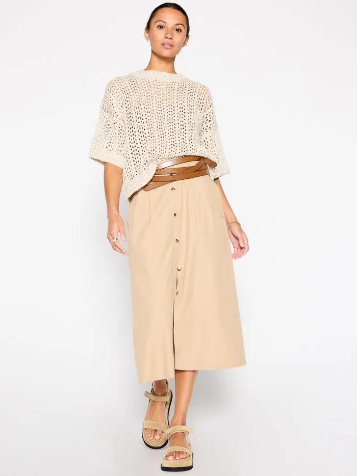 The Sila Pullover Larch Combo Women Brochu Walker Tops