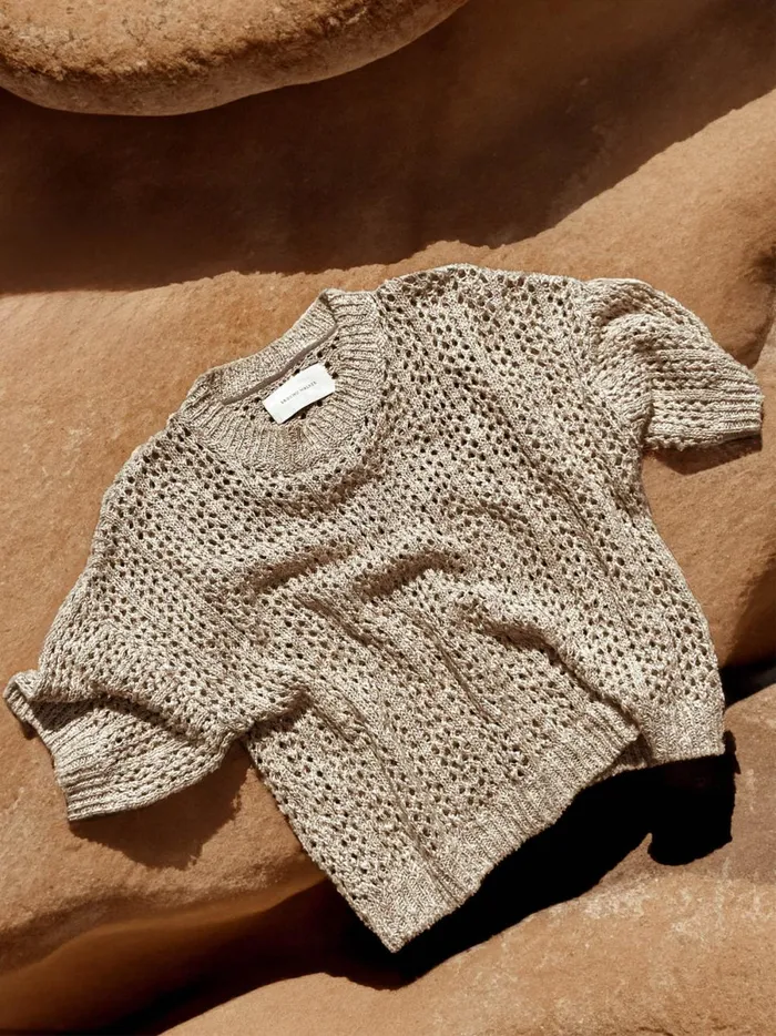 The Sila Pullover Larch Combo Women Brochu Walker Tops