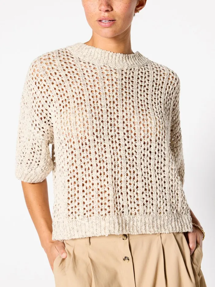 The Sila Pullover Larch Combo Women Brochu Walker Tops
