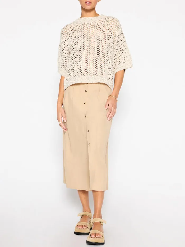 The Sila Pullover Larch Combo Women Brochu Walker Tops