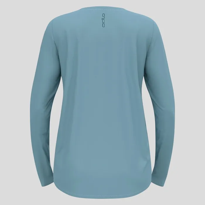The Zeroweight ChillTec Long Sleeve Tshirt Provincial Blue Women Odlo Mid Layers and Longsleeves
