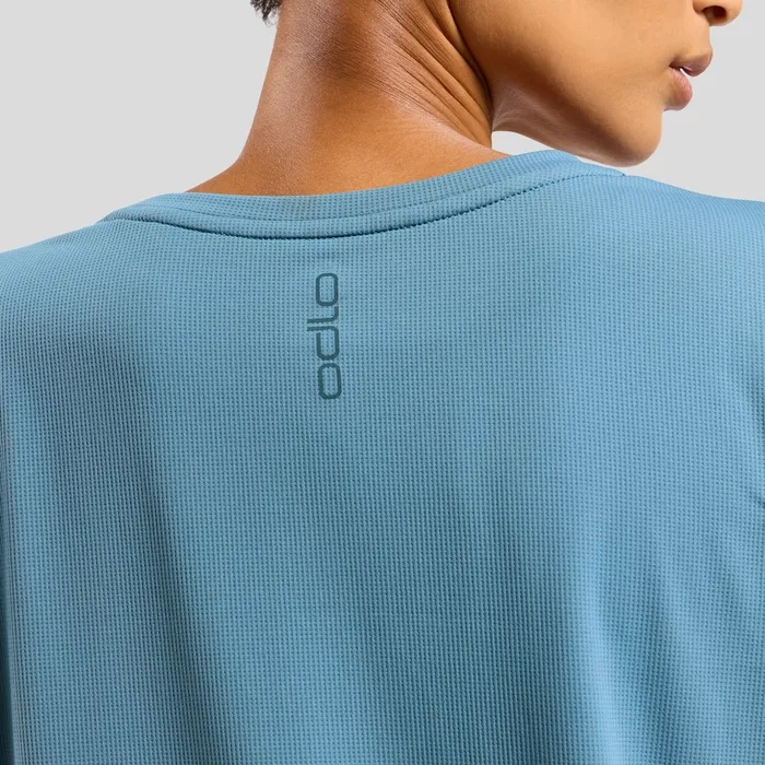 The Zeroweight ChillTec Long Sleeve Tshirt Provincial Blue Women Odlo Mid Layers and Longsleeves