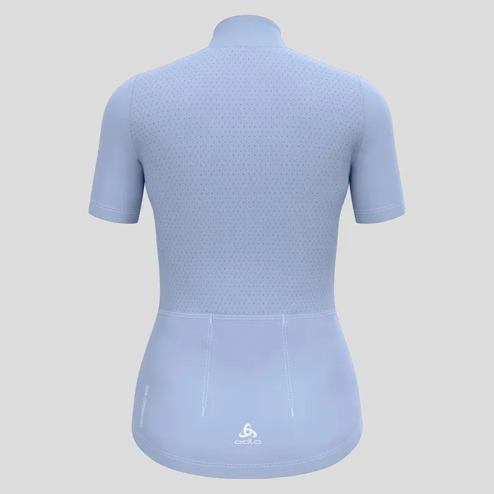 The Zeroweight Performance Wool 125 Cycling Jersey Blue Heron Melange Women Odlo TShirts and Polos The Zeroweight Performance Wool 125 Cycling Jersey Blue Heron Melange Women Odlo TShirts and Polos