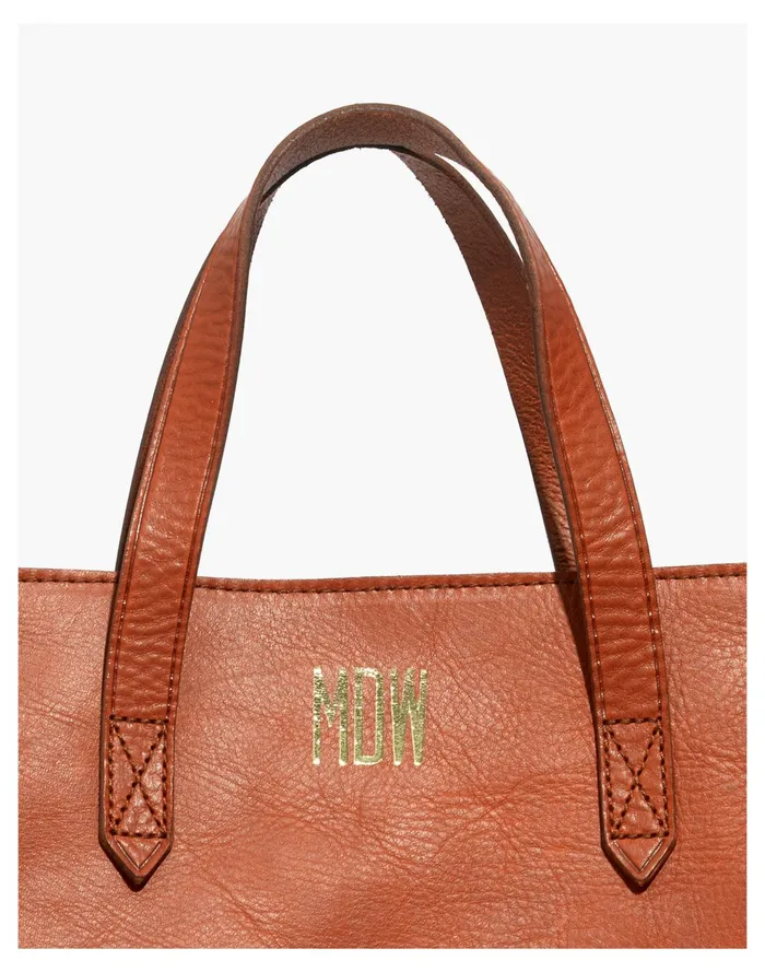 The Zip Top Transport Carryall English Saddle Women Madewell Bag Straps