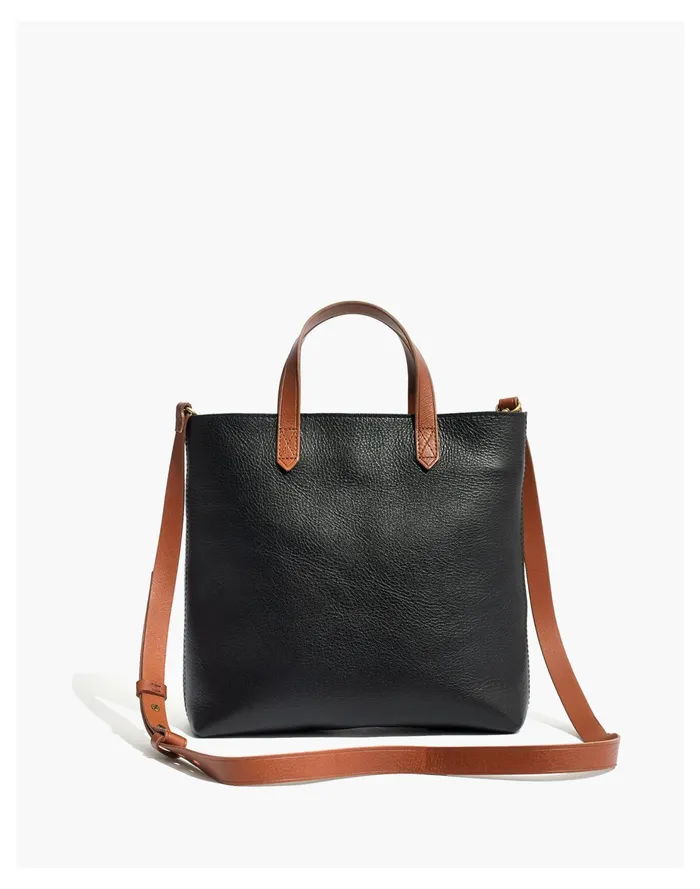 The Zip Top Transport Crossbody True Black Brown Women Madewell Bag Straps