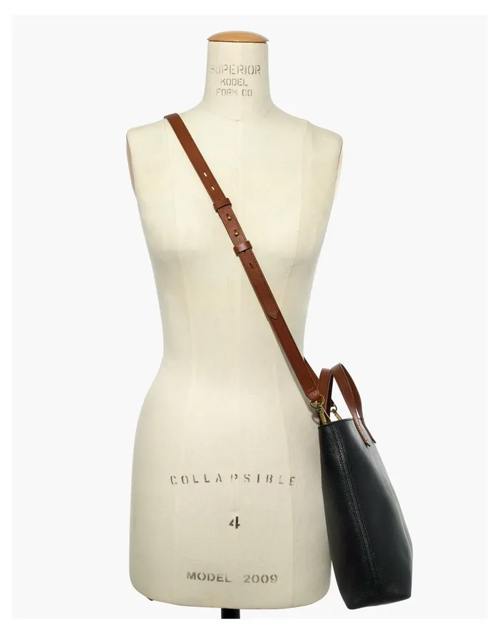 The Zip Top Transport Crossbody True Black Brown Women Madewell Bag Straps