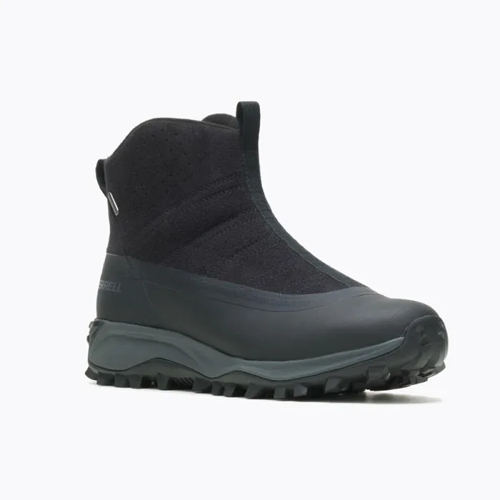 Thermo Snowdrift Zip Mid Shell Black Men Merrell Winter Boots