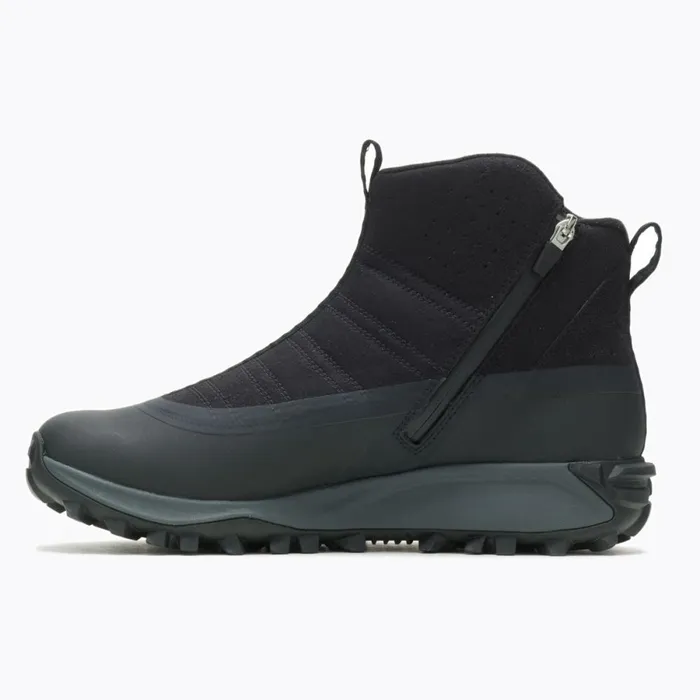 Thermo Snowdrift Zip Mid Shell Black Men Merrell Winter Boots