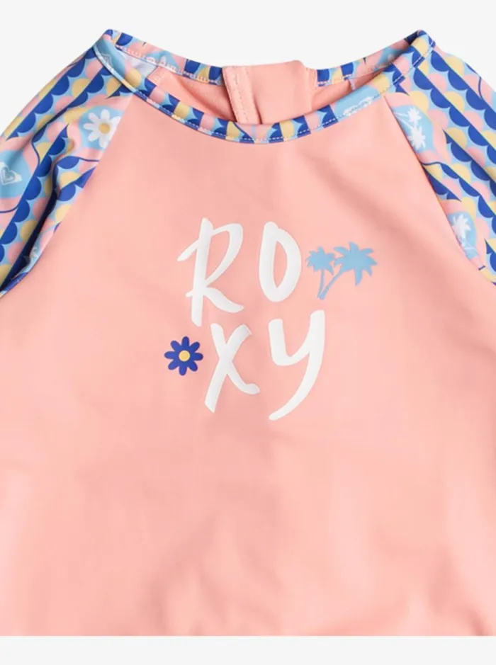 Tiles 8211 Long Sleeves OnePiece Rashguard For Girls 2 8211 7 Amparo Blue Tw Tiles Kids Roxy Swimsuits