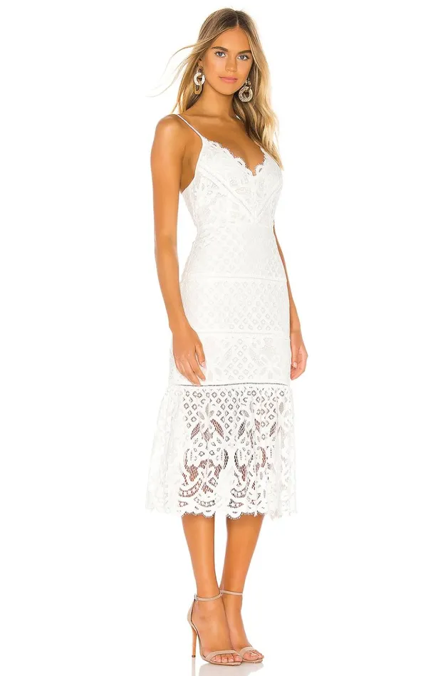 Tilly Midi Dress White Women Lovers Friends Dresses Tilly Midi Dress White Women Lovers Friends Dresses