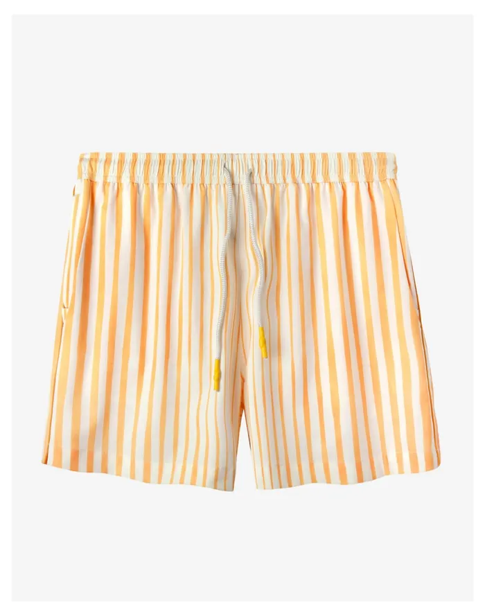 Tombolo Striper Swim Trunks Pale Chamois Men Madewell Swim