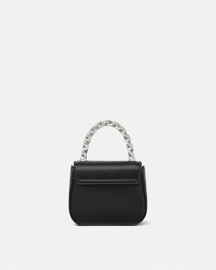 Top Handle Women Versace Crystal La Medusa Mini Bag Blacksilver