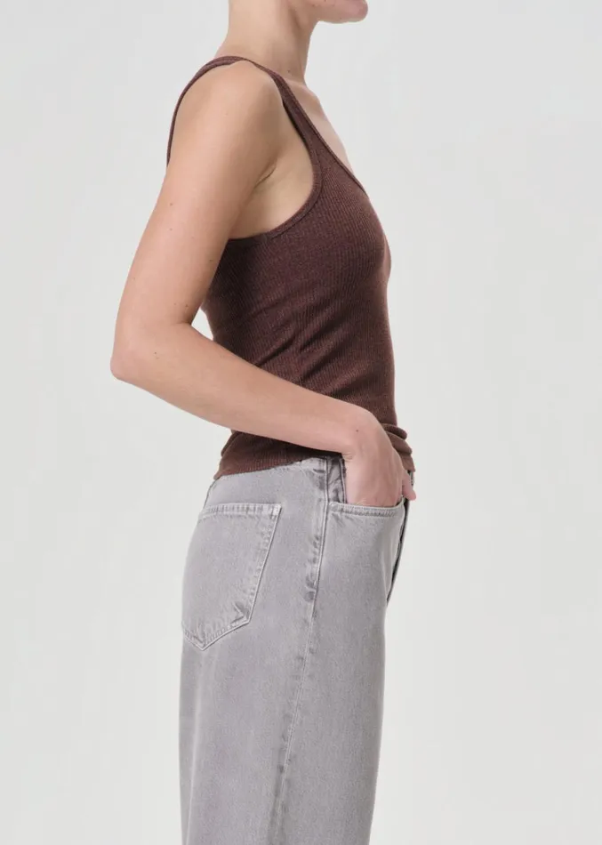 Tops and Bodysuits Women Agolde Bianca Tank Gingersnap