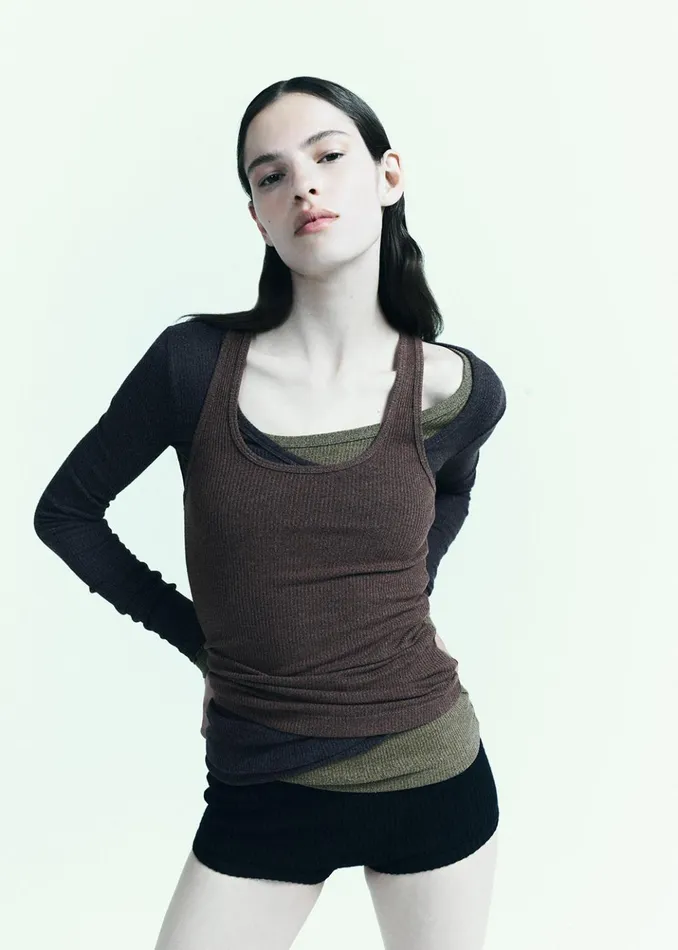 Tops and Bodysuits Women Agolde Bianca Tank Gingersnap