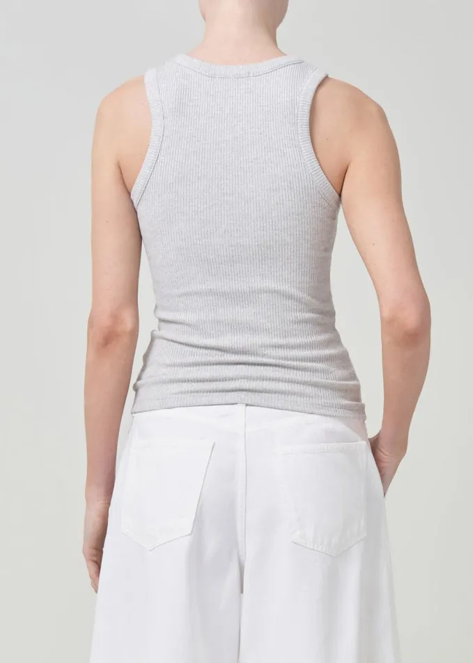 Tops and Bodysuits Women Agolde Poppy Tank Grey Heather