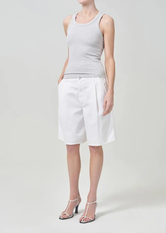 Tops and Bodysuits Women Agolde Poppy Tank Grey Heather