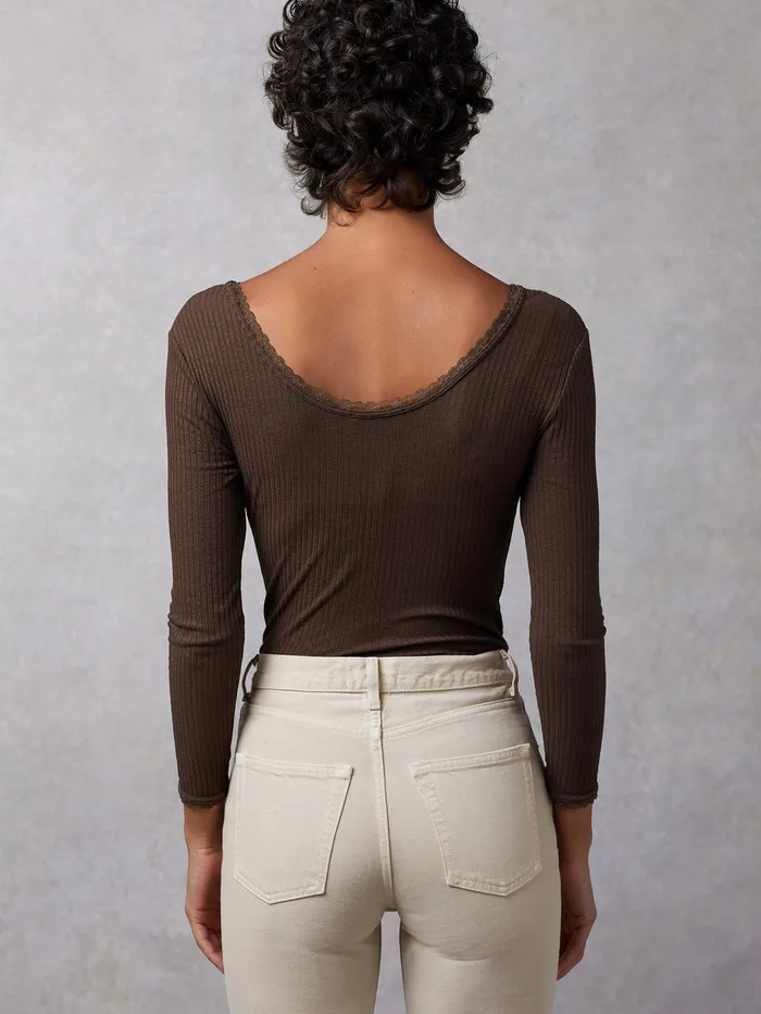 Tops Gio Top Uni Marron Glac 8211 Rouje Women