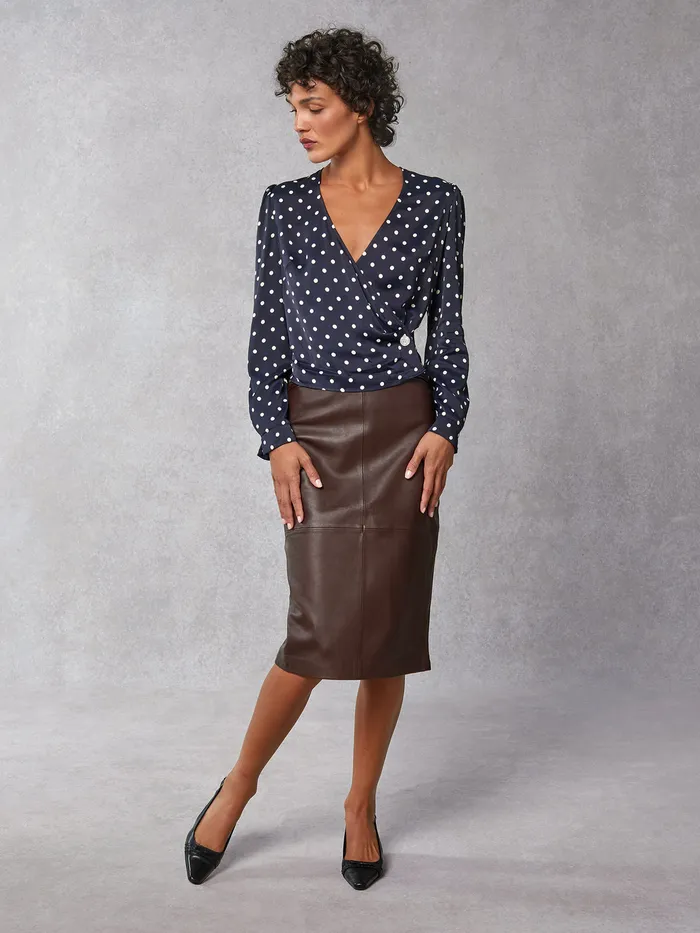 Tops Women Tressie Top Pois Marine Rouje