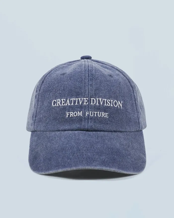 Tote Bags From Future Creative Division Curved Visor Cap Washed Gray Blue