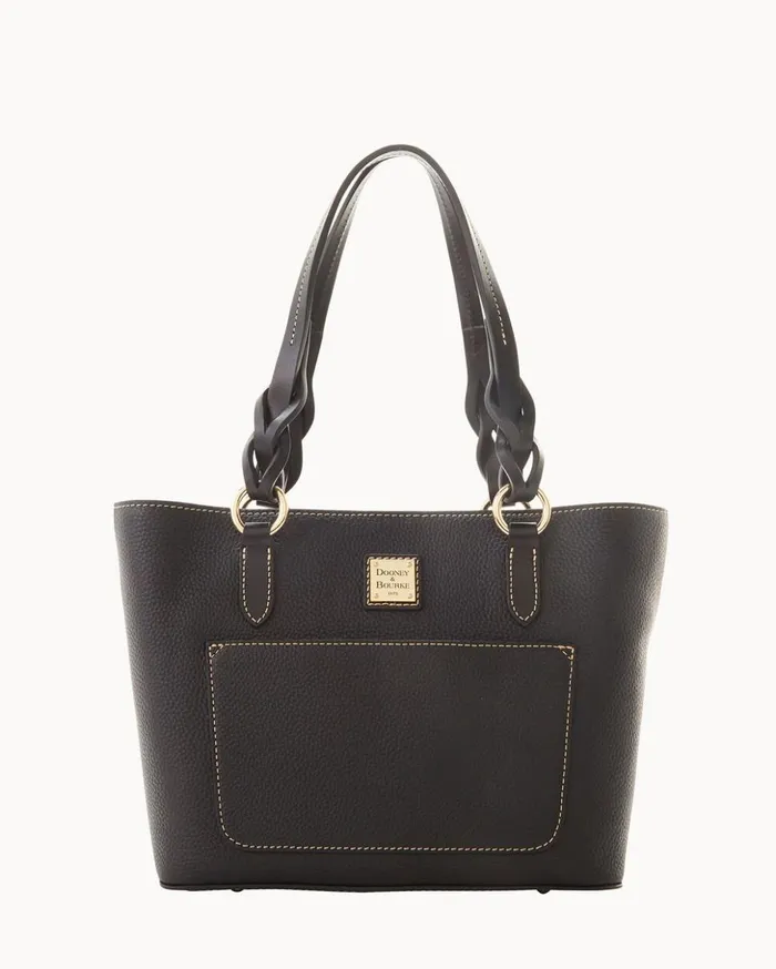 Totes Women Dooney and Bourke Pebble Grain Small Gretchen Tote Black Black