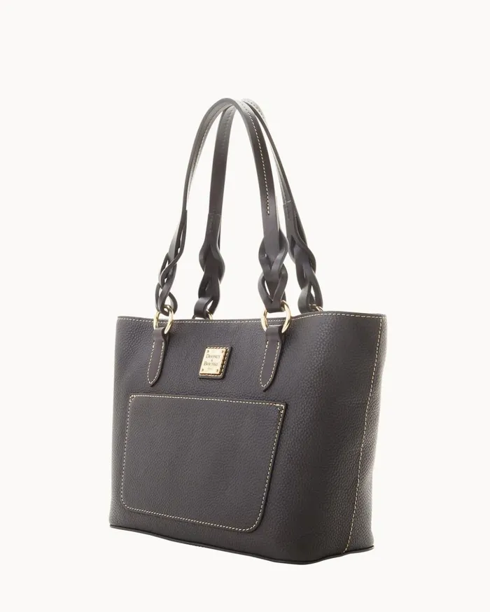 Totes Women Dooney and Bourke Pebble Grain Small Gretchen Tote Black Black