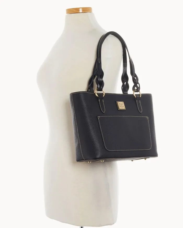 Totes Women Dooney and Bourke Pebble Grain Small Gretchen Tote Black Black