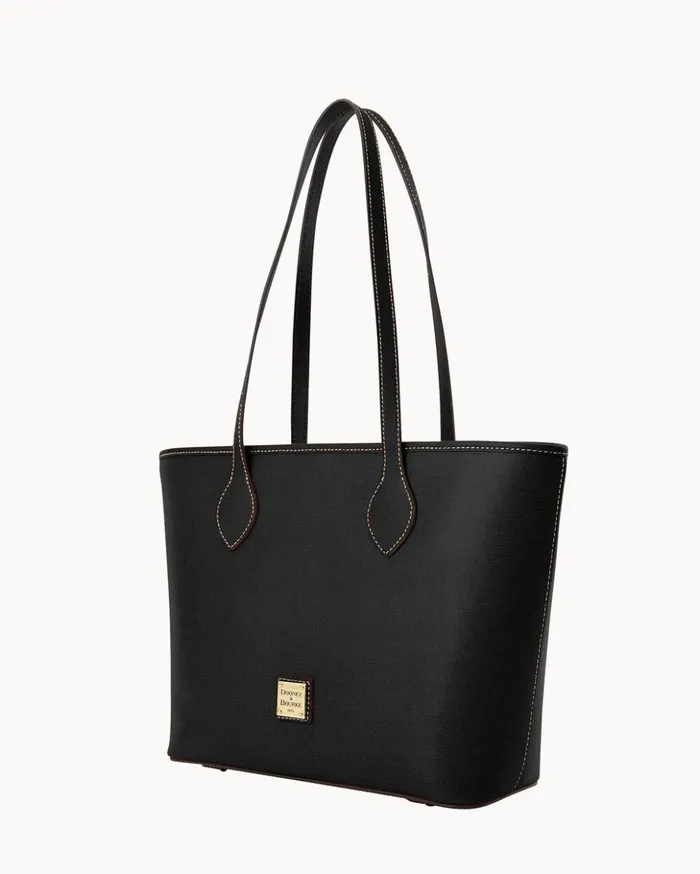 Totes Women Dooney and Bourke Saffiano Tote Black Totes Women Dooney and Bourke Saffiano Tote Black