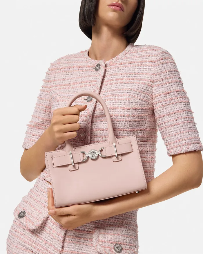 Totes Women Versace Medusa 03995 Small Tote Bag Light Pink