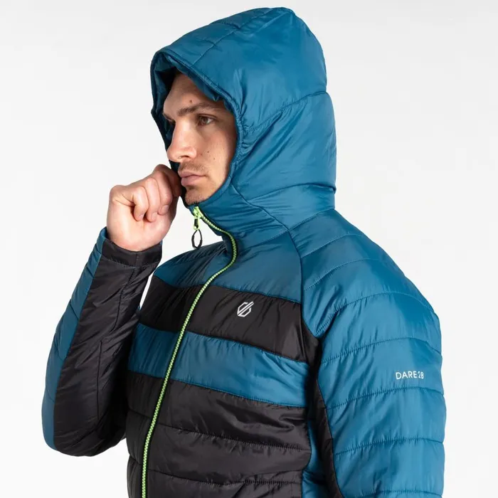 Touring II Baffled Jacket Kingfisher Blue Black Men Dare 2b Insulated Jackets