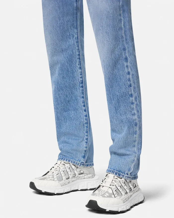 Trigreca Men Versace Trigreca Sneakers Whitesilver