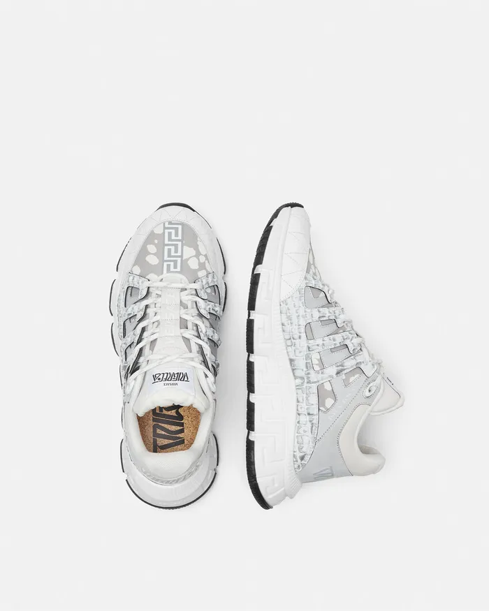Trigreca Men Versace Trigreca Sneakers Whitesilver