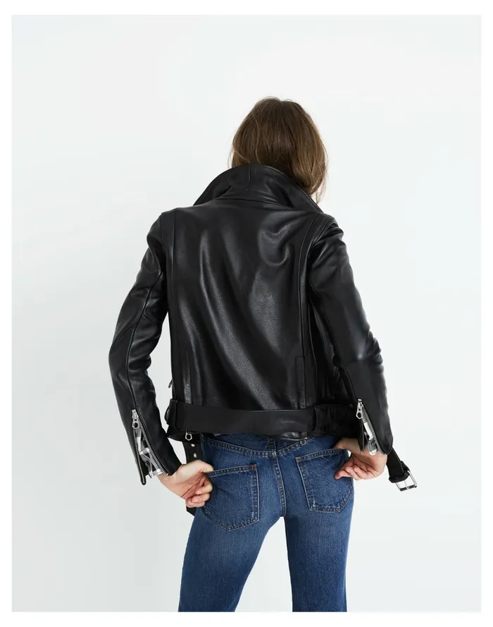 Ultimate Leather Motorcycle Jacket True Black Women Madewell Jackets Ultimate Leather Motorcycle Jacket True Black Women Madewell Jackets