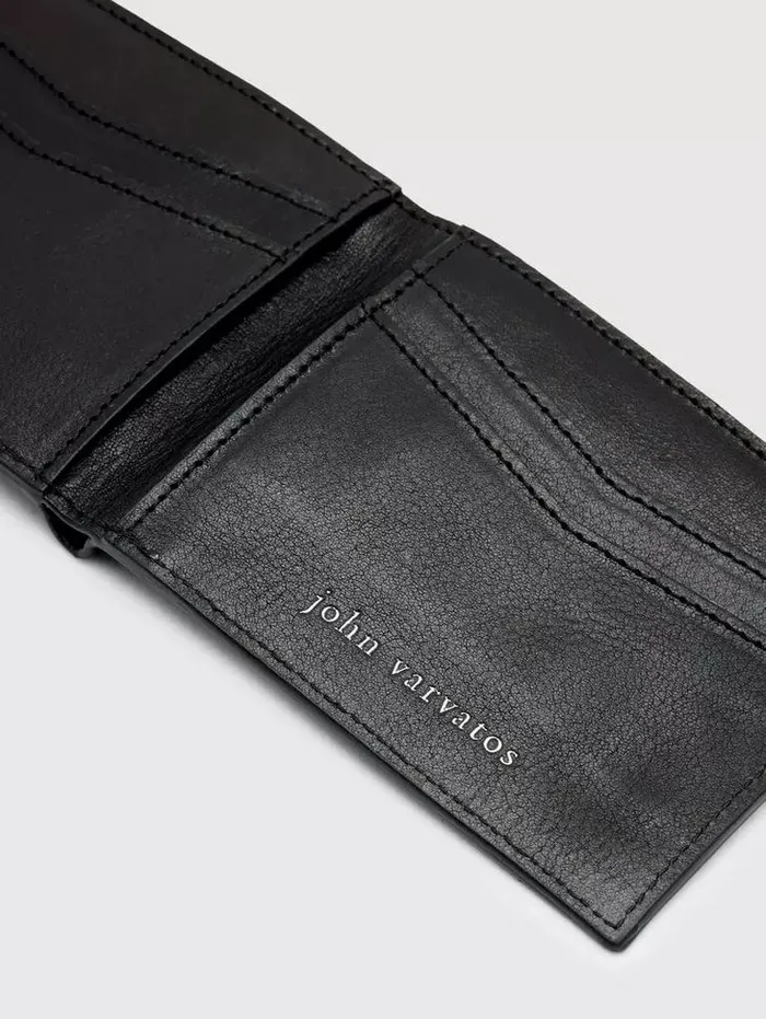 Unisex BIFOLD Black John Varvatos Leather Wallets