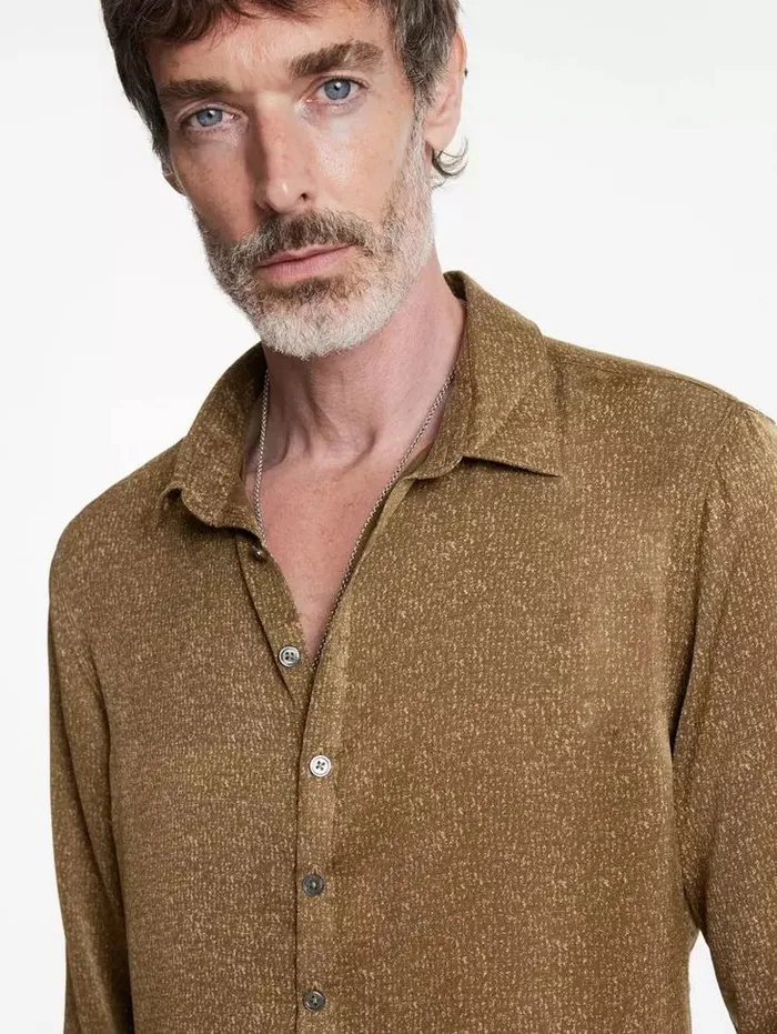Unisex BUCKS SHIRT Flax Heather John Varvatos Shirts