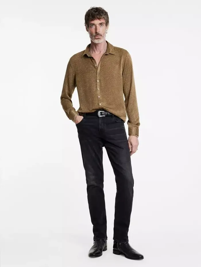 Unisex BUCKS SHIRT Flax Heather John Varvatos Shirts