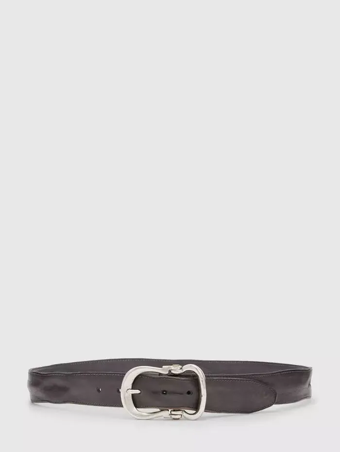 Unisex FIBEL ANTIQUE NICKLE FINISH BELT Lead John Varvatos Leather Belts