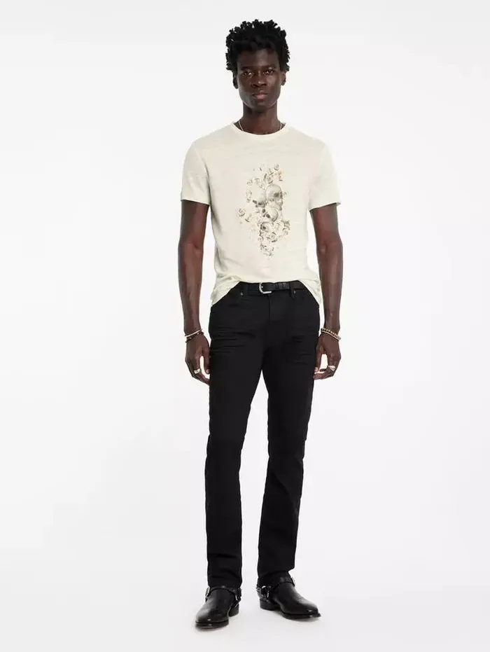 Unisex FLORAL SKULL TEE Salt John Varvatos Graphic Tees