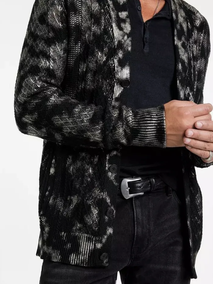 Unisex NAPLES CARDIGAN Black John Varvatos Sweaters