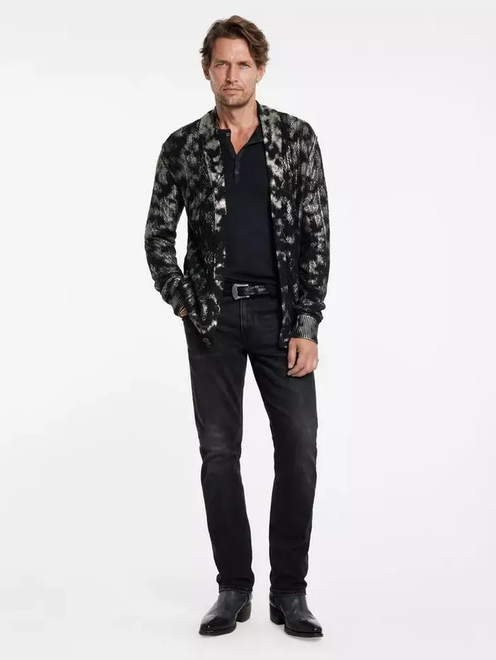 Unisex NAPLES CARDIGAN Black John Varvatos Sweaters