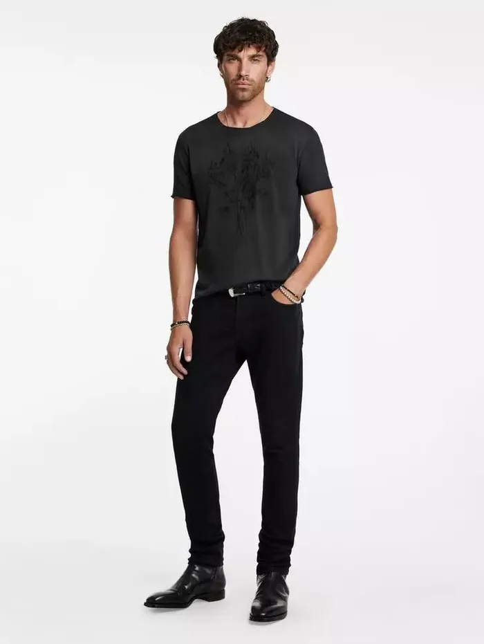 Unisex ROSES TEE Black John Varvatos Graphic Tees