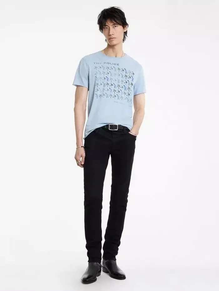 Unisex THE POLICE BAND TEE Cement Wht John Varvatos Graphic Tees