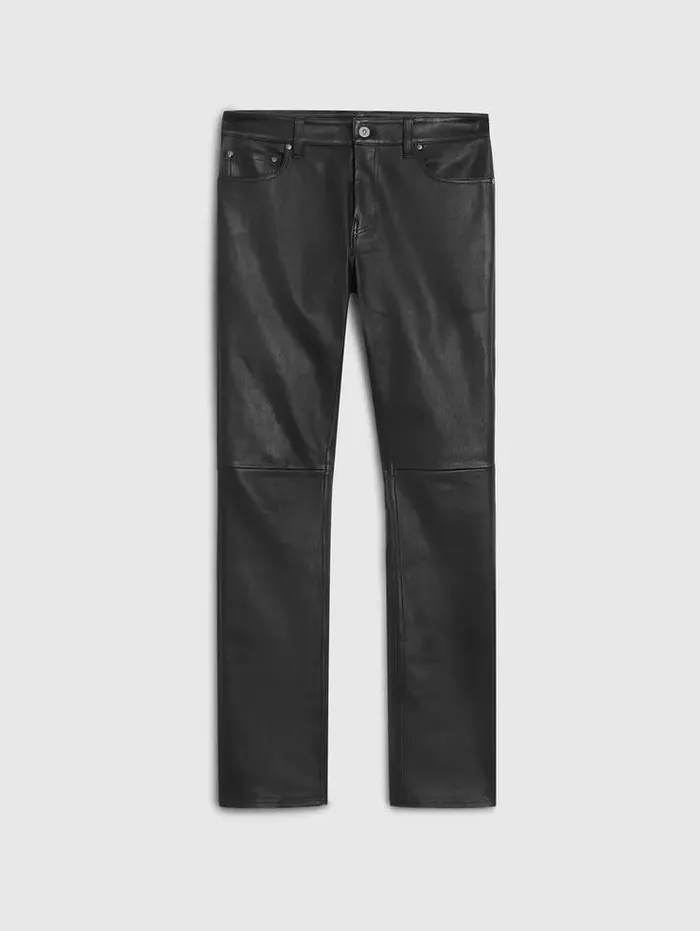 Unisex THE ROCKER LEATHER PANTS Black John Varvatos Pants