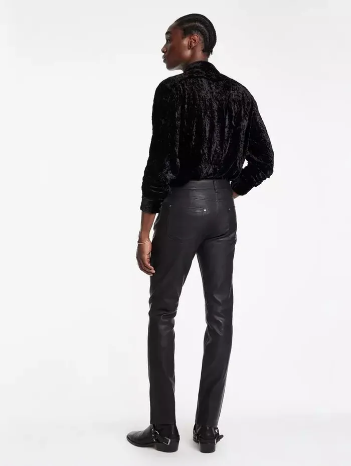 Unisex THE ROCKER LEATHER PANTS Black John Varvatos Pants
