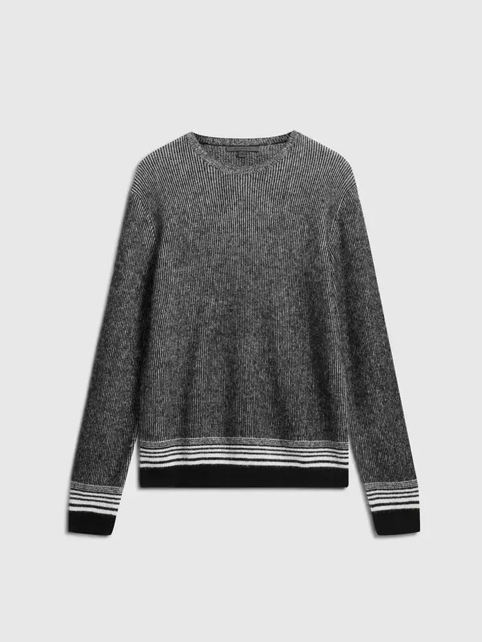 Unisex TOMAR CREW Blackwhite John Varvatos Sweaters