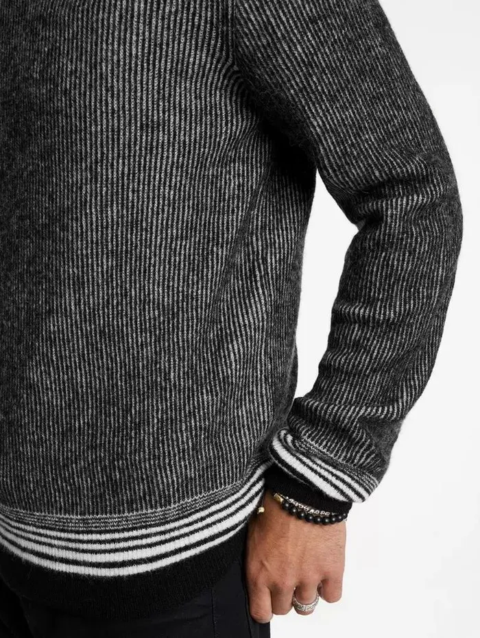 Unisex TOMAR CREW Blackwhite John Varvatos Sweaters