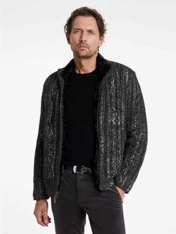 Unisex TRAMONTI JACKET Black John Varvatos Sweaters