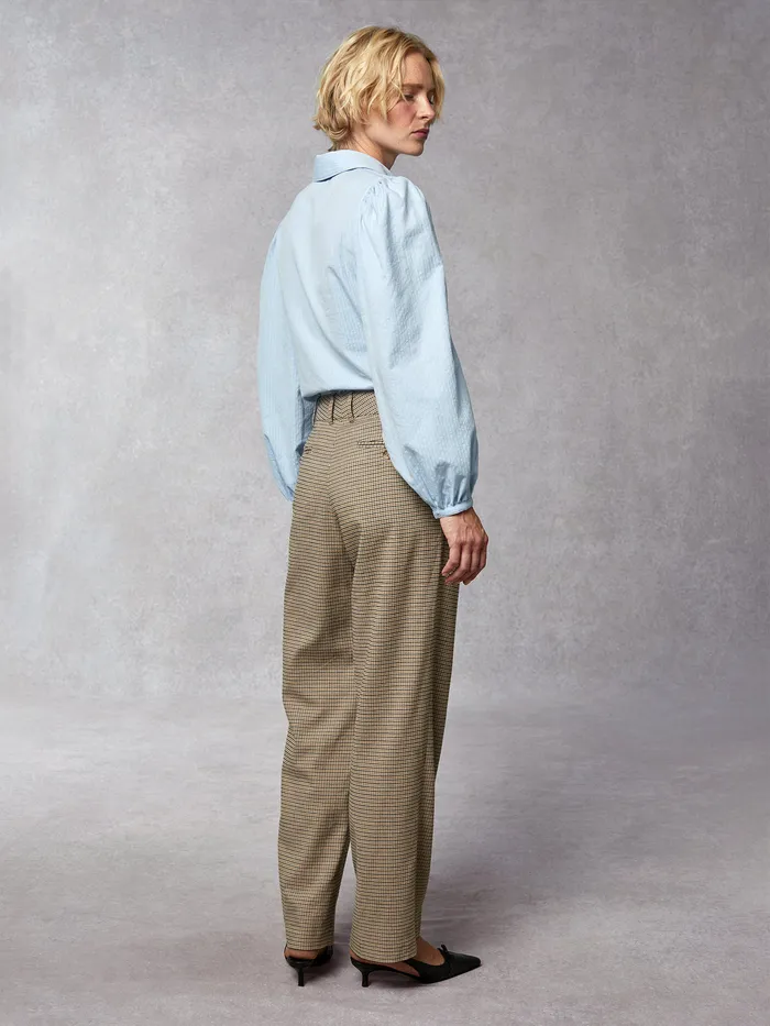 Victor Pants Mini Carreaux Beige Pants Rouje Women