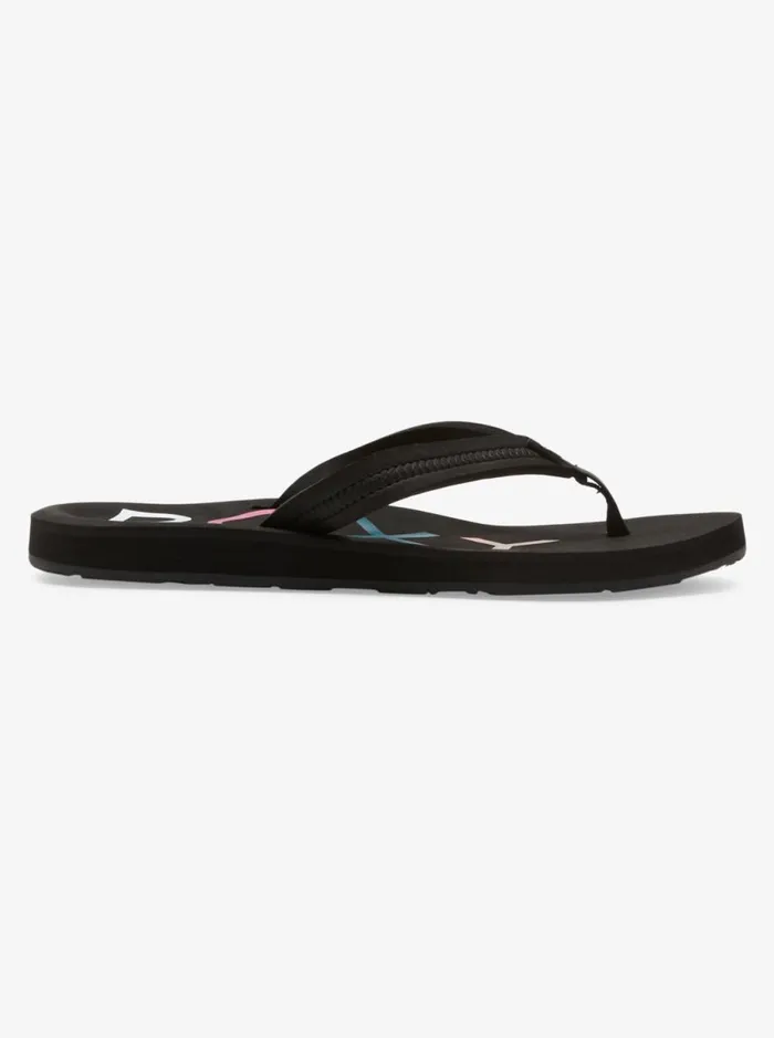 Vista 8211 Beach FlipFlops Black Women Roxy Shoes