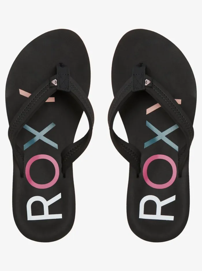 Vista 8211 Beach FlipFlops Black Women Roxy Shoes